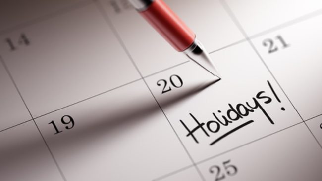 Holiday Calendar Dubai